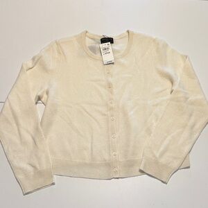Charter club Cream cashmere Cardigan Sweater NWT large